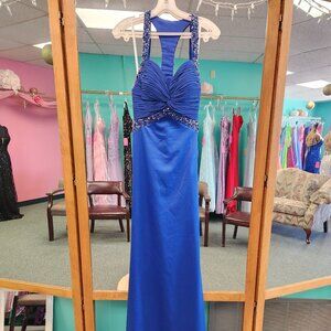 2 Cute 51173 Royal Blue Size 0 Prom Dress/ Formal Gown